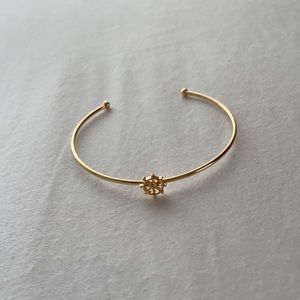 dainty cuff bracelet w/ ship wheel design